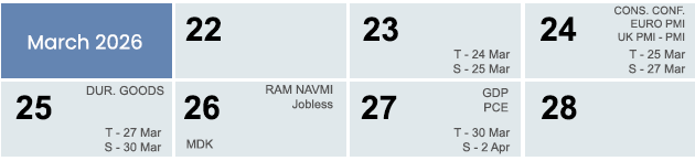 Weekly Calendar 2026