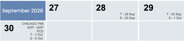Weekly Calendar 2026